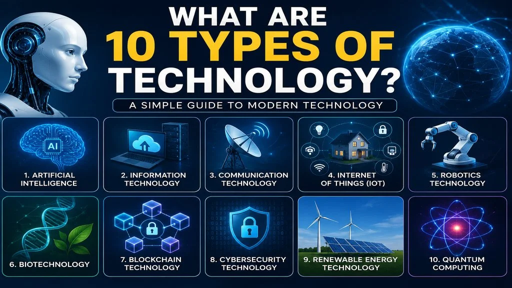 What Are 10 Types of Technology? A Simple Guide to Modern Tech